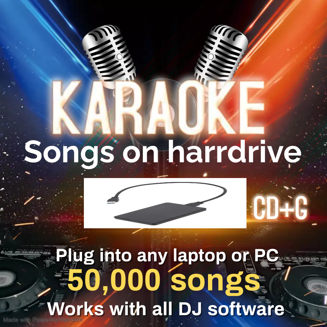 Karaoke Hard-drive 50,000 Karaoke Tracks